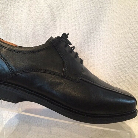 Marks Spencer Bicycle Toe Black Derby Oxford 10.5